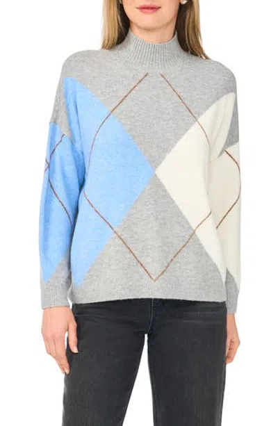 Halogen ® Argyle Mock Neck Sweater In Multi