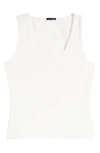 Halogen Asymmetric Tank In New Ivory