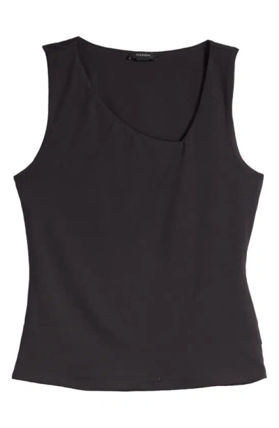 Halogen Asymmetric Tank In Rich Black