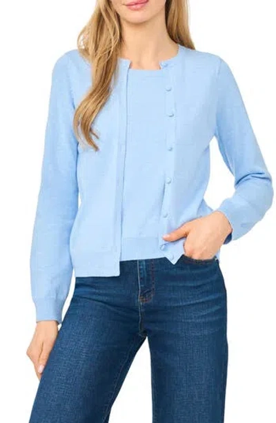 Halogen ® Attached Tank Cardigan Sweater In Blue