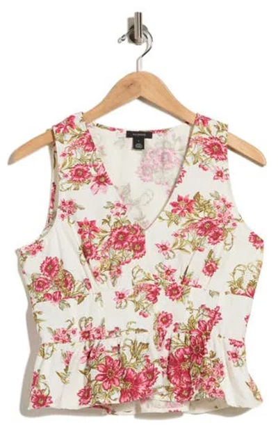 Halogen ® Babydoll Peplum Shell In Multi