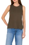 Halogen ® Back Keyhole Tank In Grapeleaf