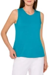 Halogen ® Back Keyhole Tank In Peacock Teal