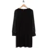 Halogen ® Balloon Sleeve Shift Dress In Black