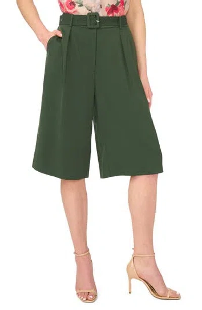 Halogen ® Belted Pleated Bermuda Shorts In Brown