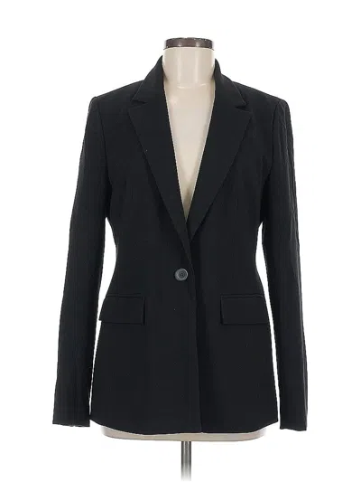 Pre-owned Halogen Blazer Jacket In Black