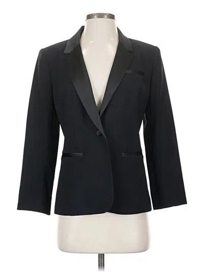 Pre-owned Halogen Blazer Jacket In Black