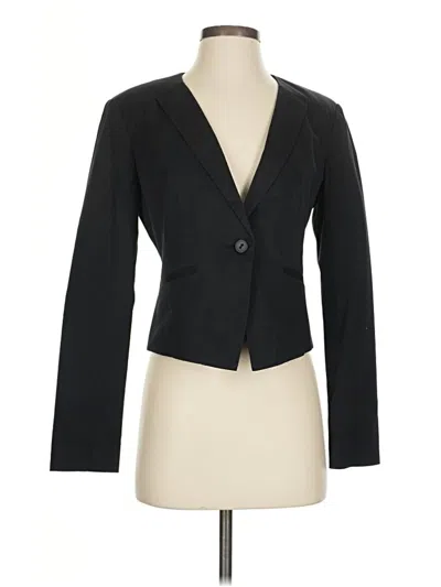 Pre-owned Halogen Blazer Jacket In Black