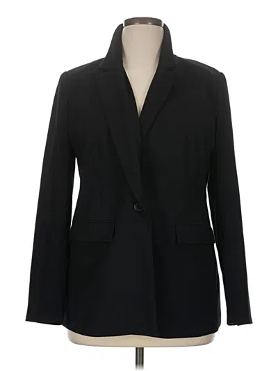 Pre-owned Halogen Blazer Jacket In Black