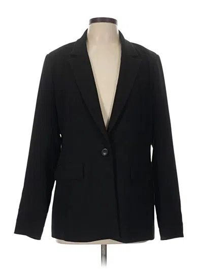 Pre-owned Halogen Blazer Jacket In Black