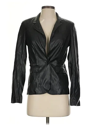 Pre-owned Halogen Blazer Jacket In Black