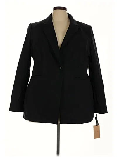 Pre-owned Halogen Blazer Jacket In Black