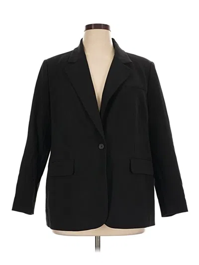 Pre-owned Halogen Blazer Jacket In Black