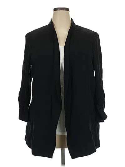 Pre-owned Halogen Blazer Jacket In Black