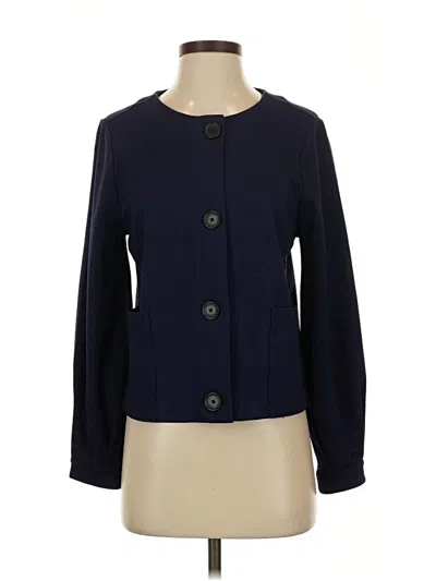 Pre-owned Halogen Blazer Jacket In Blue