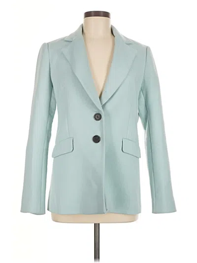 Pre-owned Halogen Blazer Jacket In Blue