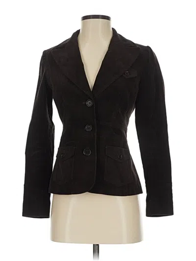 Pre-owned Halogen Blazer Jacket In Brown