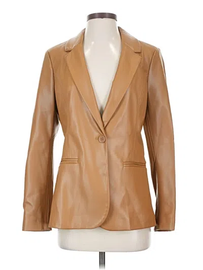Pre-owned Halogen Blazer Jacket In Brown