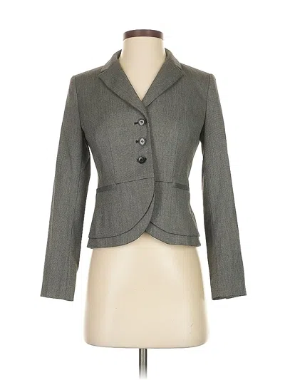 Pre-owned Halogen Blazer Jacket In Gray