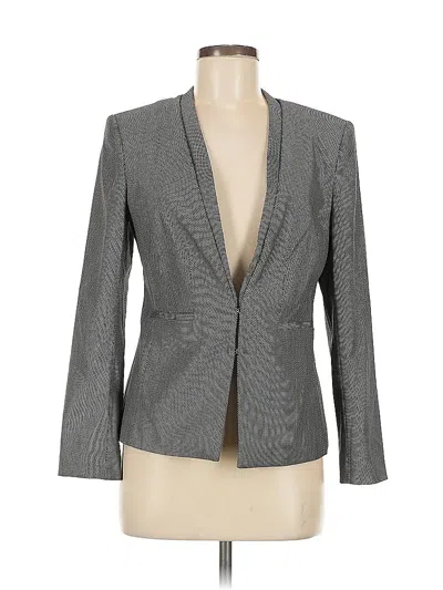 Pre-owned Halogen Blazer Jacket In Gray
