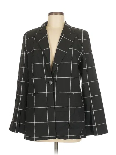 Pre-owned Halogen Blazer Jacket In Gray