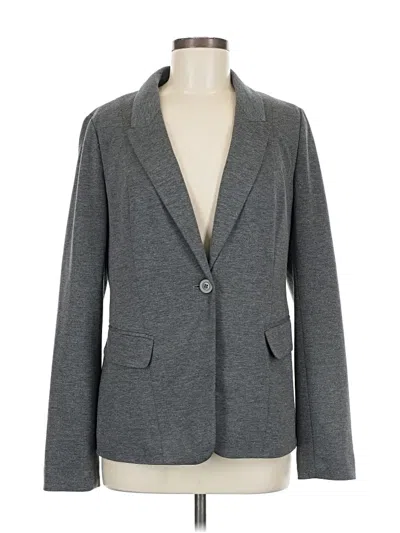 Pre-owned Halogen Blazer Jacket In Gray