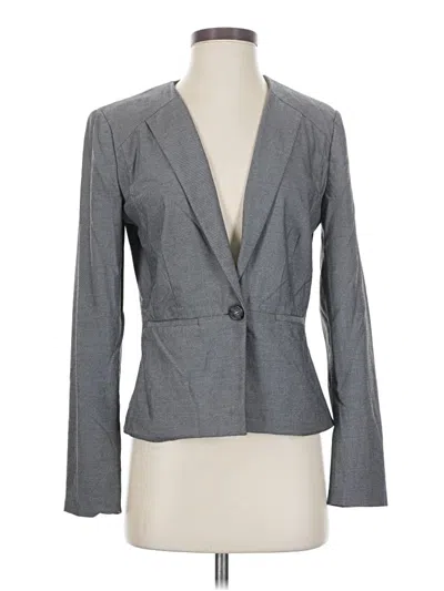 Pre-owned Halogen Blazer Jacket In Gray