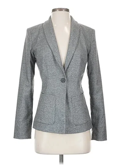 Pre-owned Halogen Blazer Jacket In Gray