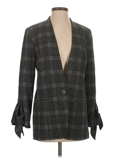 Pre-owned Halogen Blazer Jacket In Gray