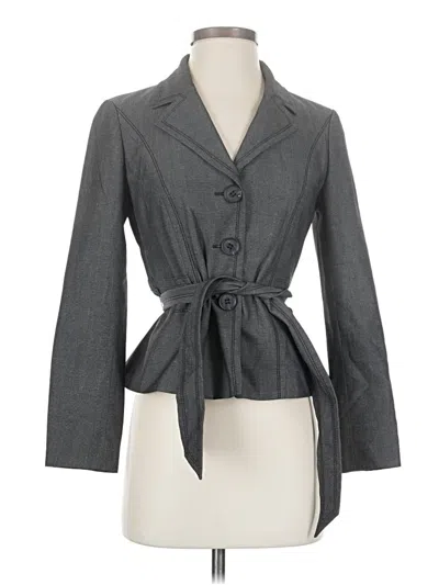 Pre-owned Halogen Blazer Jacket In Gray