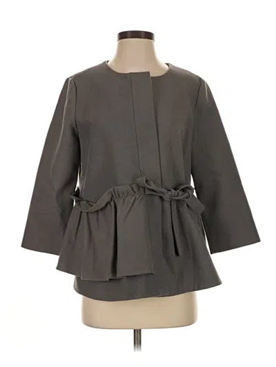 Pre-owned Halogen Blazer Jacket In Gray