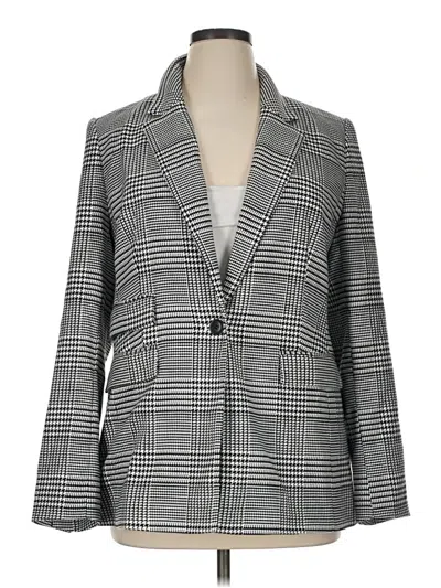 Pre-owned Halogen Blazer Jacket In Gray