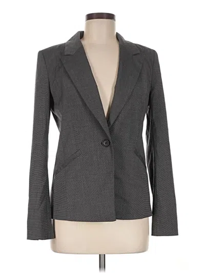 Pre-owned Halogen Blazer Jacket In Gray