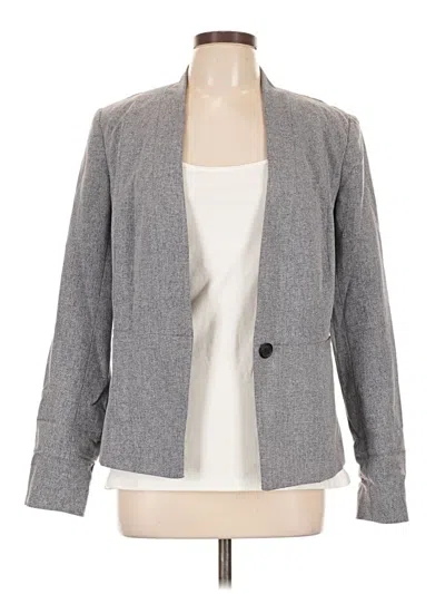 Pre-owned Halogen Blazer Jacket In Gray