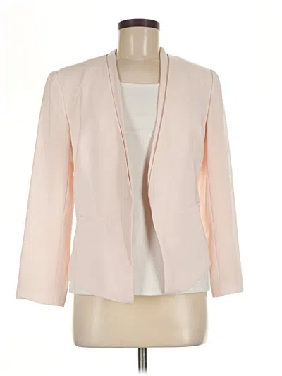 Pre-owned Halogen Blazer Jacket In Ivory
