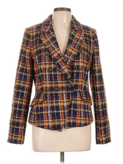 Pre-owned Halogen Blazer Jacket In Orange
