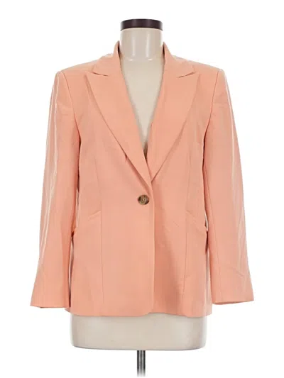 Pre-owned Halogen Blazer Jacket In Orange