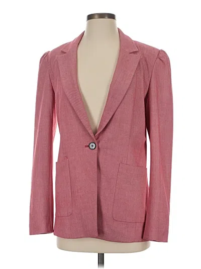 Pre-owned Halogen Blazer Jacket In Pink