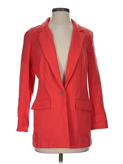 Pre-owned Halogen Blazer Jacket In Red