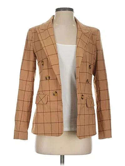 Pre-owned Halogen Blazer Jacket In Tan