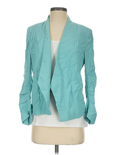 Pre-owned Halogen Blazer Jacket In Teal