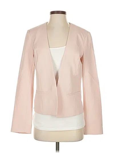 Pre-owned Halogen Blazer Jacket In White