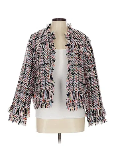 Pre-owned Halogen Blazer Jacket In White