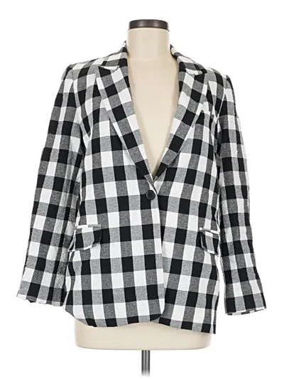 Pre-owned Halogen Blazer Jacket In White