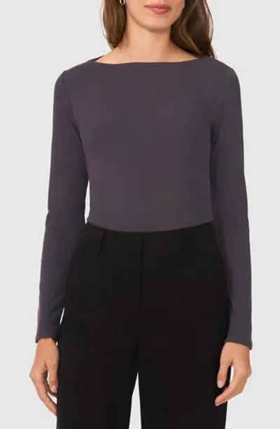Halogen ® Boat Neck Rib Top In Gray
