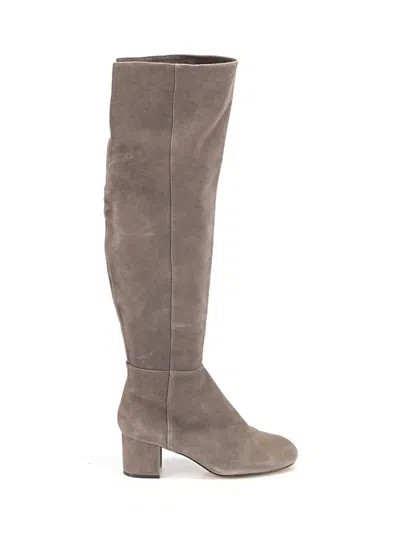 Pre-owned Halogen Boots In Gray