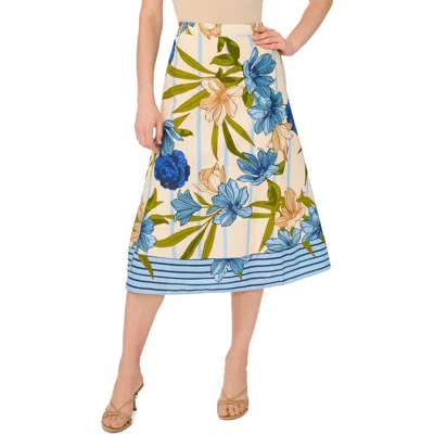 Halogen ® Border Full Maxi Skirt In Neutral