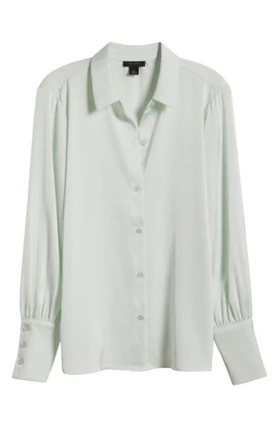 Halogen Button-up Shirt In Fresh Mint