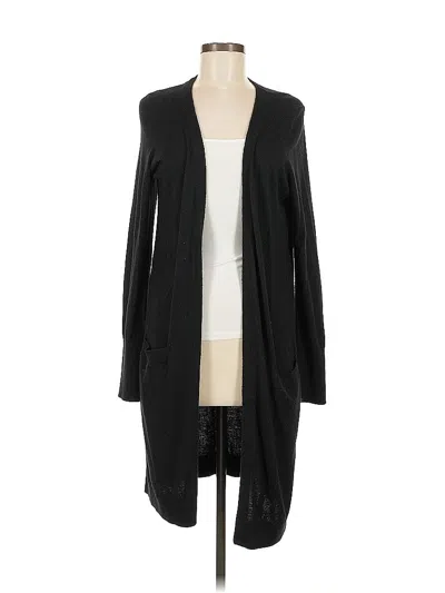 Pre-owned Halogen Cardigan Sweater In Black