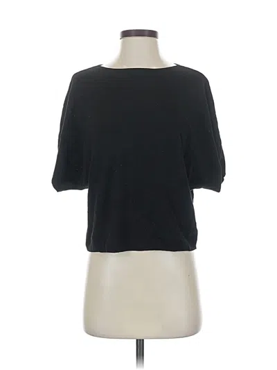 Pre-owned Halogen Cardigan Sweater In Black